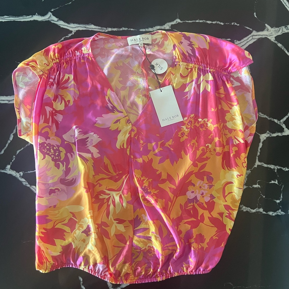 Halebob Los Angeles silk floral shirt